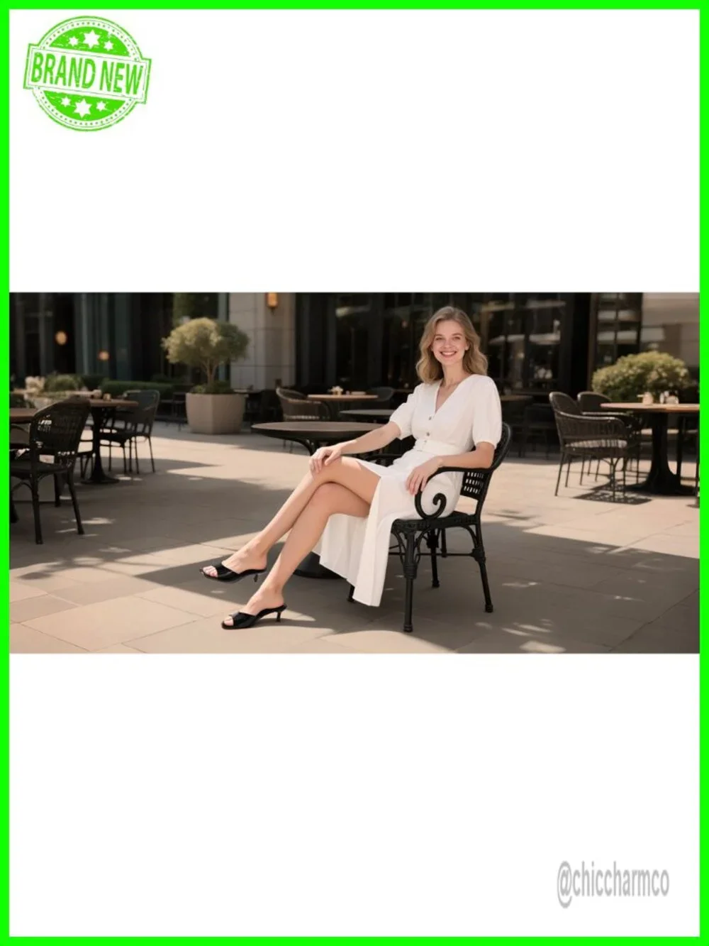 Kitten Heels for Women Square Toe PU Heeled Sandals Party Office